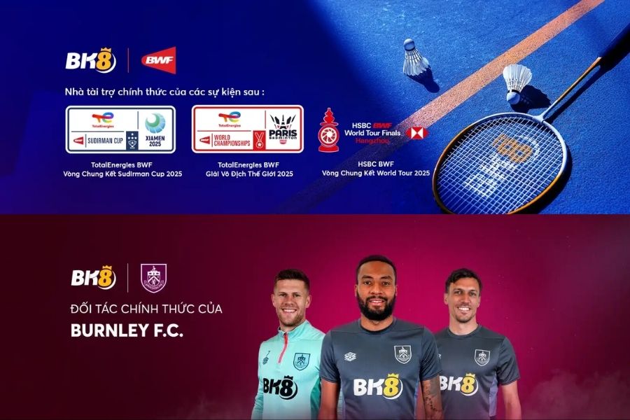 BK8 - đối tác và tài trợ