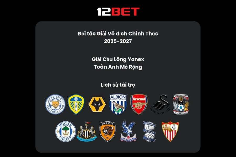 12BET - Đối tác & Tài trợ